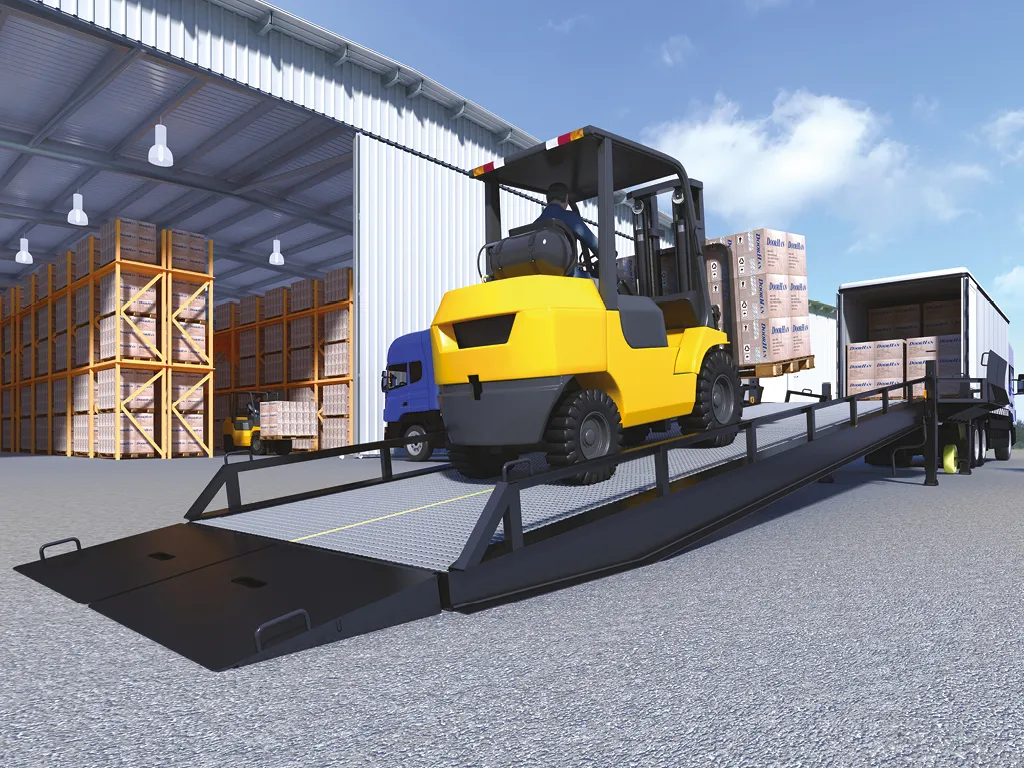 Mobile ramp with three-sided loading, 3SRM series by DoorHan - view 2